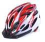 Uniwersalny kask rowerowy - czerwono biały