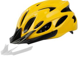 Uniwersalny kask rowerowy - żółto czarny