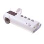 UV toothbrush holder with a paste dispenser - white