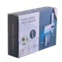 UV toothbrush holder with a paste dispenser - white