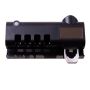 UV toothbrush holder with toothpaste dispenser - black