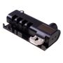 UV toothbrush holder with toothpaste dispenser - black