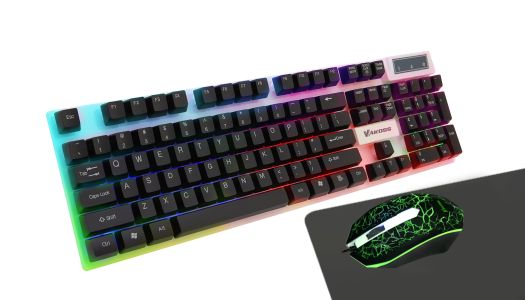 VAKOSS ZESTAW GAMINGOWY 3W1 KLAWIATURA + MYSZKA + PODKŁADKA POD MYSZKĘ VAKOSS KS-2454