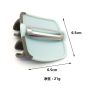 Vegetable and fruit peeler with finger grip - black and blue