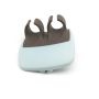 Vegetable and fruit peeler with finger grip - black and blue