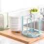 Vertical stand for plates / bowls - blue