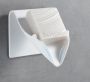 Wall-mounted soap dish for the bathroom - sand color