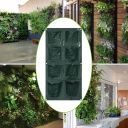 Wall planting bag - 8 pockets in 2 rows