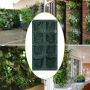 Wall planting bag - 8 pockets in 2 rows