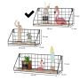  Wall shelf 34 cm - black