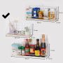 Wall shelf with a bar 29.5 cm - white