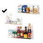 Wall shelf with a bar 29.5 cm - white
