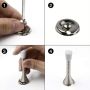 Wall stop for the door - silver