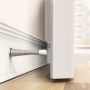 Wall stop for the door - silver