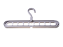 Wardrobe organizer for hangers - gray