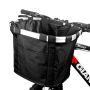 Waterproof bicycle basket - black 