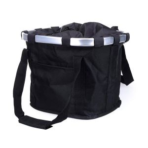 Waterproof bicycle basket - black 