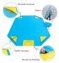 Waterproof picnic blanket with raincoat - black