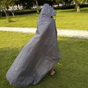 Waterproof picnic blanket with raincoat - gray