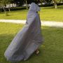 Waterproof picnic blanket with raincoat - gray