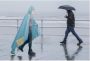 Waterproof picnic blanket with raincoat - gray