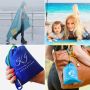 Waterproof picnic blanket with raincoat - green