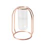 Wazon hydroponiczny, skandynawski - Rose Gold, wys. 15 cm