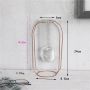 Wazon hydroponiczny, skandynawski - Rose Gold, wys. 24 cm