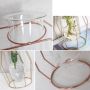 Wazon hydroponiczny, skandynawski - Rose Gold, wys. 24 cm