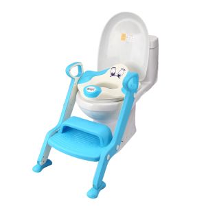 WC cover with step - blue