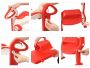 WC cover with step - red