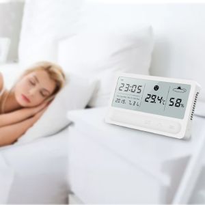 Weather station with clock