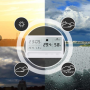 Weather station with clock