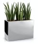 Wide geometric flower pot from the Mirror collection, 60x30 cm