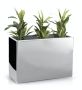 Wide geometric flower pot from the Mirror collection, 60x30 cm