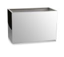 Wide geometric flower pot from the Mirror collection, 60x30 cm