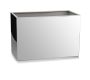 Wide geometric flower pot from the Mirror collection, 60x30 cm