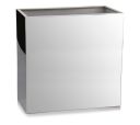 Wide geometric flower pot from the Mirror collection, 75x28 cm