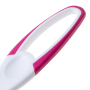 Window squeegee, silicone rubber with handle - pink