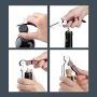 Wine opener / corkscrew - green