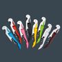 Wine opener / corkscrew - red