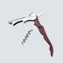 Wine opener / corkscrew - red
