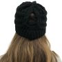Winter pony hat - black