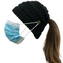 Winter pony hat - black