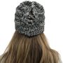 Winter pony hat - black and white