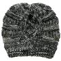 Winter pony hat - black and white