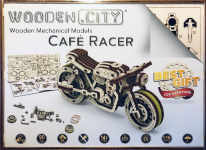 Wooden 3D Puzzle - Cafe Racer Motorcycle