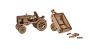 Wooden 3D Puzzle - Model Tractor with a trailer