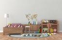 Wooden Animal World Map 3D, size M