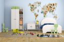 Wooden Animal World Map 3D, size XXL